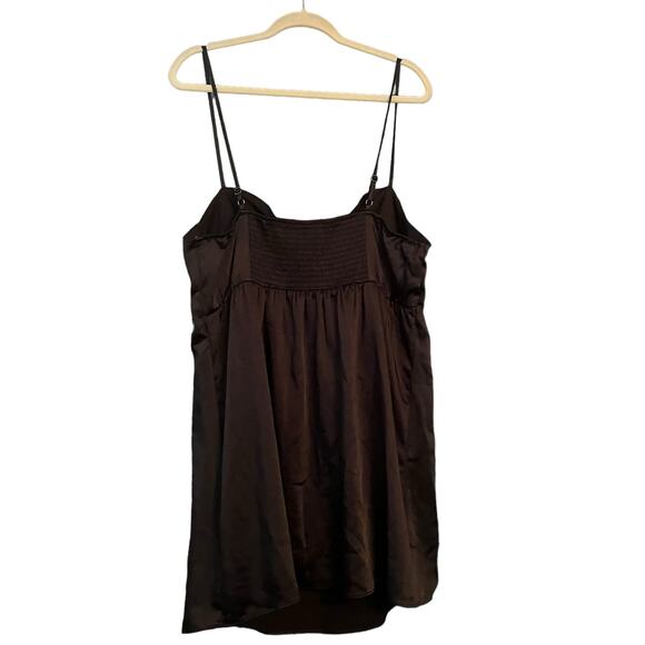 Wild Fable Black Slip Dress XXL Satin Feel Adjustable Straps Fairy Whimsy Goth - Picture 5 of 9